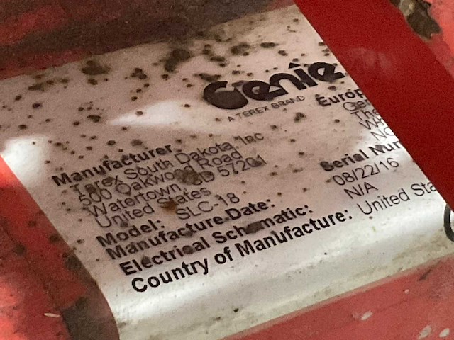 Genie - slc-18 - materiaallift - afbeelding 5 van  7
