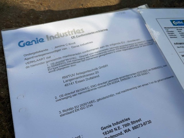 Genie gs-2046 - 2002 - schaarlift - hoogwerker - afbeelding 4 van  15