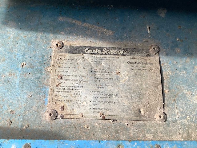 Genie gs-2646 hoogwerker - afbeelding 3 van  11