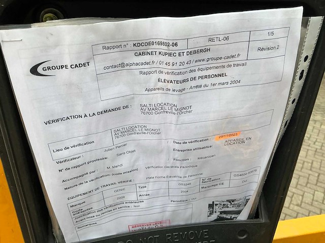 Genie gs-3246 hoogwerker - afbeelding 7 van  16