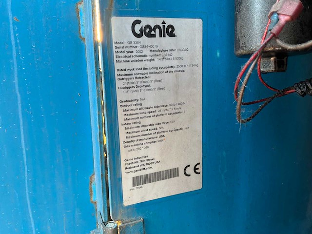 Genie gs-3384 hoogwerker - afbeelding 6 van  10