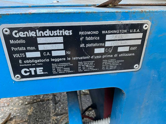Genie z34-22n hoogwerker - afbeelding 4 van  13