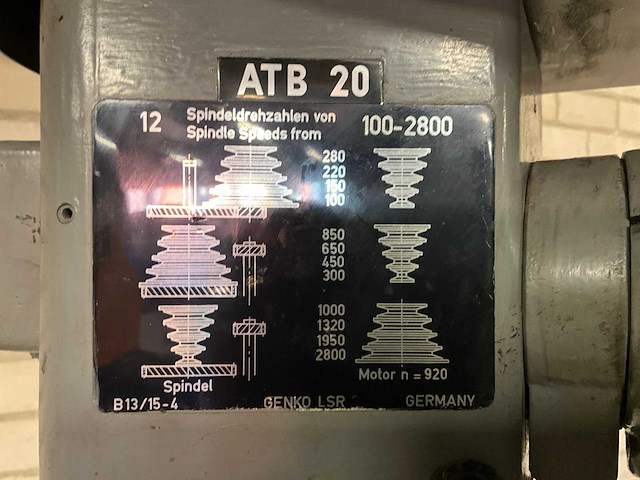 Genko atb20 kolomboormachine - afbeelding 10 van  18