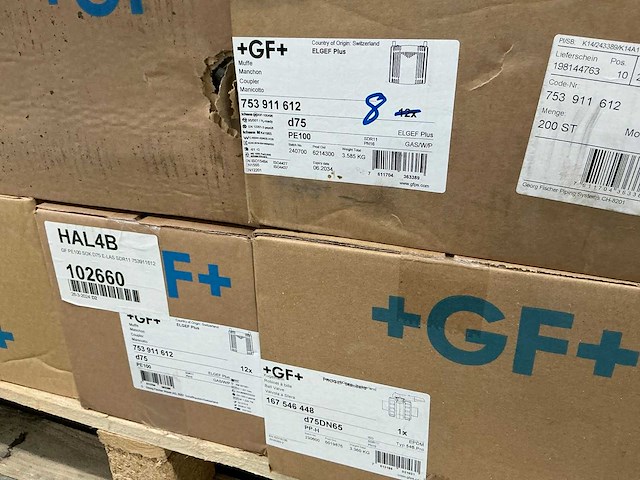 Georg fischer partij vlinderkleppen, moffen, kogelkranen, t-stukken etc (45x) - afbeelding 6 van  18