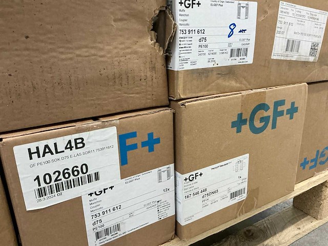 Georg fischer partij vlinderkleppen, moffen, kogelkranen, t-stukken etc (45x) - afbeelding 10 van  18