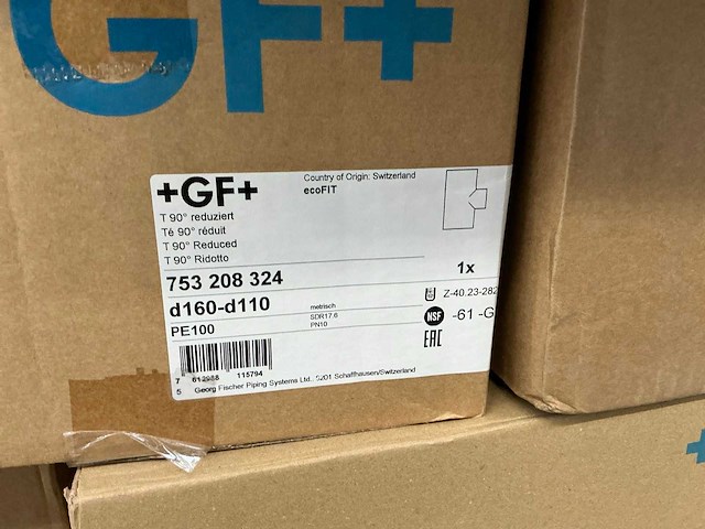 Georg fischer partij vlinderkleppen, moffen, kogelkranen, t-stukken etc (45x) - afbeelding 16 van  18