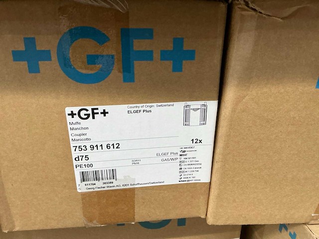 Georg fischer partij vlinderkleppen, moffen, kogelkranen, t-stukken etc (45x) - afbeelding 17 van  18