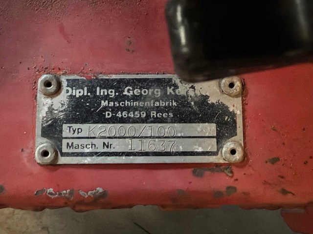 Georg kersten k2000/100 veegmachine - afbeelding 2 van  13