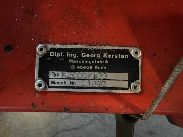 Georg kersten k2000/100 veegmachine - afbeelding 3 van  12