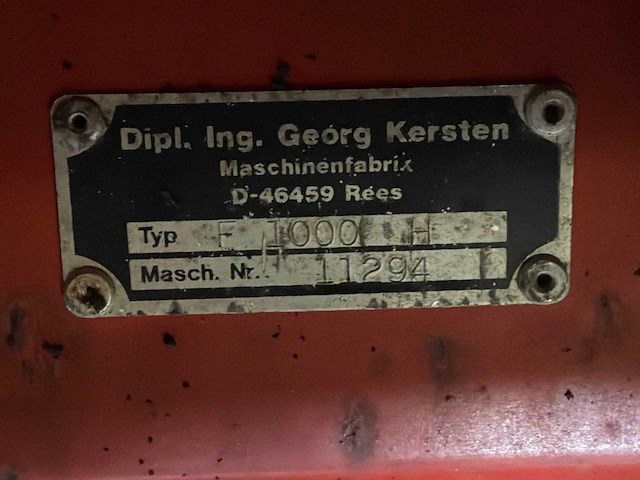 Georg kersten k2000/100 veegmachine - afbeelding 4 van  12