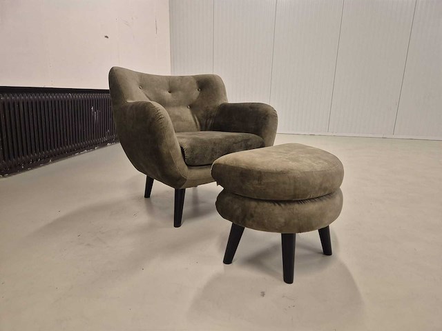 George - fauteuils - + hocker - arm chair - afbeelding 1 van  12
