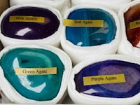 Gepolijste agaat - set van 12 agaat stukken - afbeelding 3 van  4