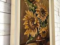 Gerard dalman - 'zonnebloemen op vaas' - afbeelding 2 van  6