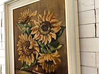 Gerard dalman - 'zonnebloemen op vaas' - afbeelding 3 van  6