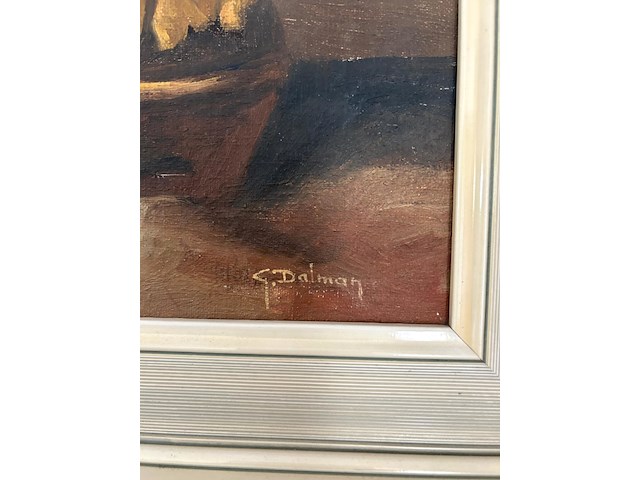 Gerard dalman - 'zonnebloemen op vaas' - afbeelding 5 van  6