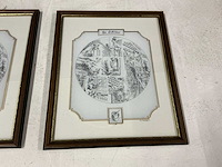 Gerard sweanepoel wanddecoratie/schilderij (2x) - afbeelding 1 van  5