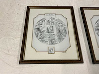 Gerard sweanepoel wanddecoratie/schilderij (2x) - afbeelding 2 van  5