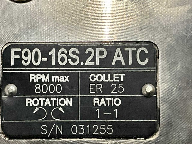 Gerardi f90-16s.2p atc spindel - afbeelding 5 van  6