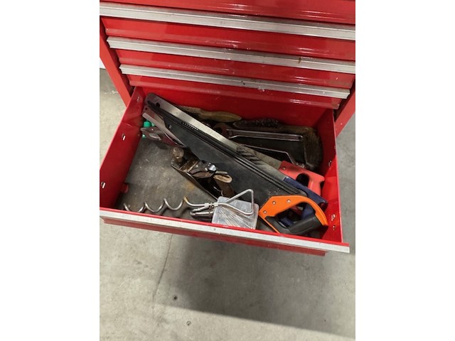 Gereedschap kar, rood, met gereedschap - afbeelding 4 van  14