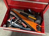 Gereedschap kar, rood, met gereedschap - afbeelding 5 van  14