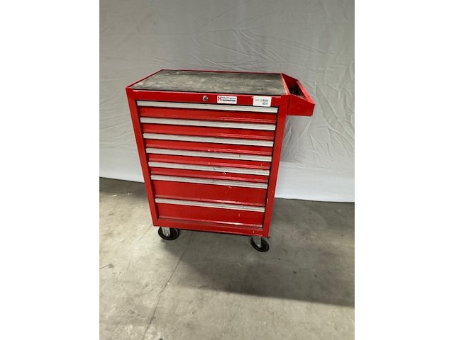 Gereedschap kar, rood, met gereedschap - afbeelding 1 van  14