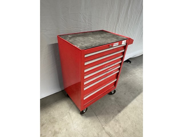 Gereedschap kar, rood, met gereedschap - afbeelding 8 van  14