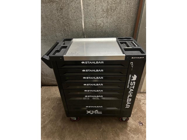 Gereedschap kar , stahlbar, deutschland 7/7 zw/rvs, zwart, 2025 - afbeelding 1 van  8