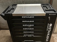 Gereedschap kar , stahlbar, deutschland 7/7 zw/rvs, zwart, 2025