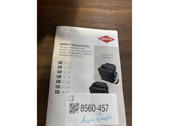 Gereedschap opbergtas knipex - afbeelding 5 van  5