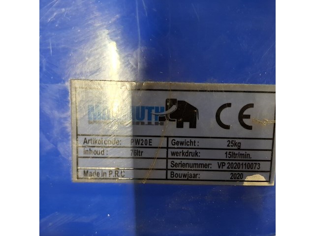 Gereedschap reiniger, mammuth, pw20e, 2020 - afbeelding 5 van  5