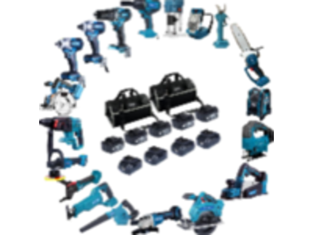 Gereedschap set 19-delig, blauw - afbeelding 1 van  4