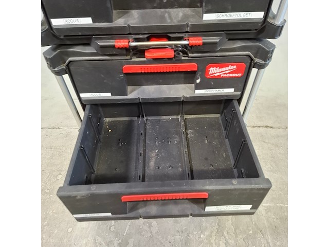 Gereedschap trolley, milwaukee, packout - afbeelding 6 van  10