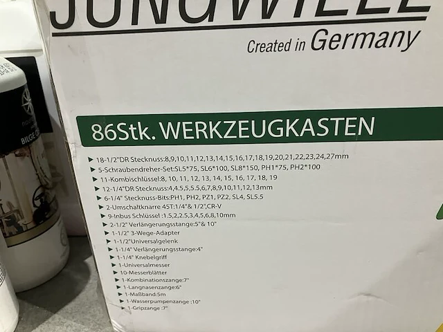 Gereedschapkist 86 delig, jungwille, groen - afbeelding 3 van  3
