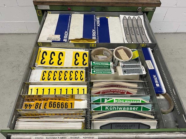 Gereedschapladen kast met inhoud - afbeelding 6 van  12