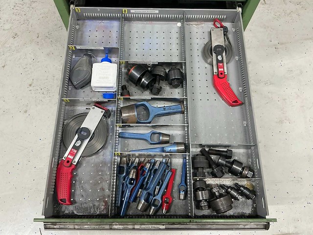 Gereedschapladen kast met inhoud - afbeelding 12 van  12
