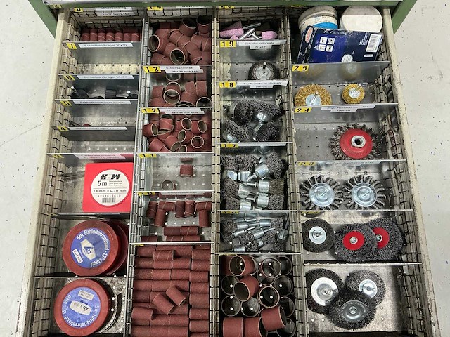 Gereedschapladen kast met inhoud - afbeelding 4 van  8