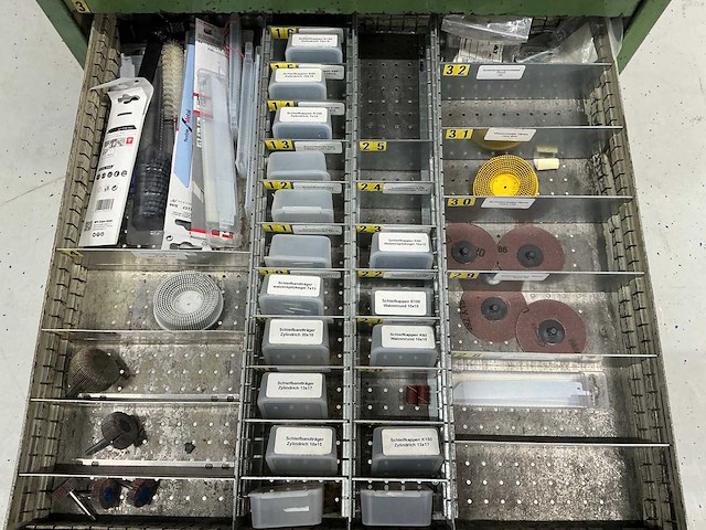 Gereedschapladen kast met inhoud - afbeelding 5 van  8