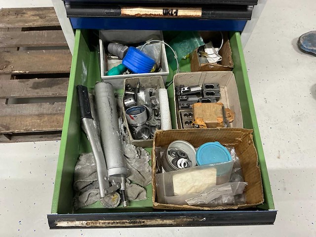 Gereedschapladenkast met 10 lade en inhoud - afbeelding 3 van  13