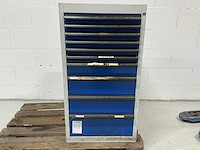 Gereedschapladenkast met 10 lade en inhoud - afbeelding 1 van  13