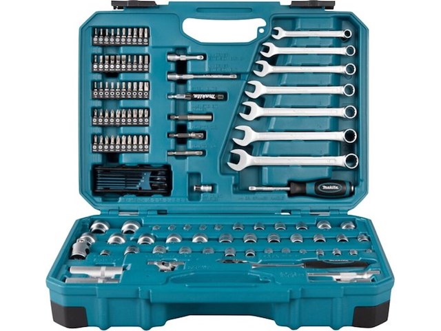Gereedschaps koffer 120 delig, makita, e-06616, blauw - afbeelding 2 van  5