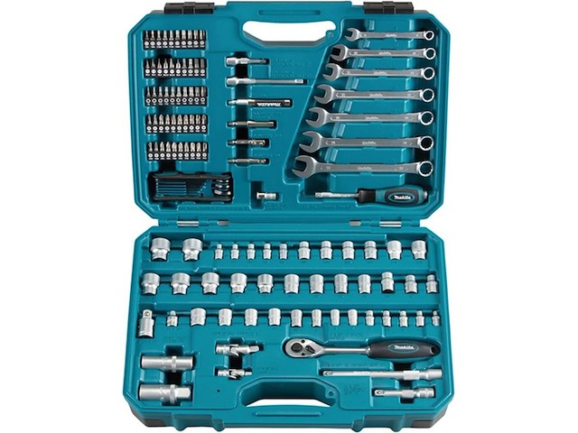 Gereedschaps koffer 120 delig, makita, e-06616, blauw - afbeelding 3 van  5