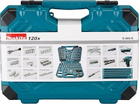 Gereedschaps koffer 120 delig, makita, e-06616, blauw - afbeelding 4 van  5