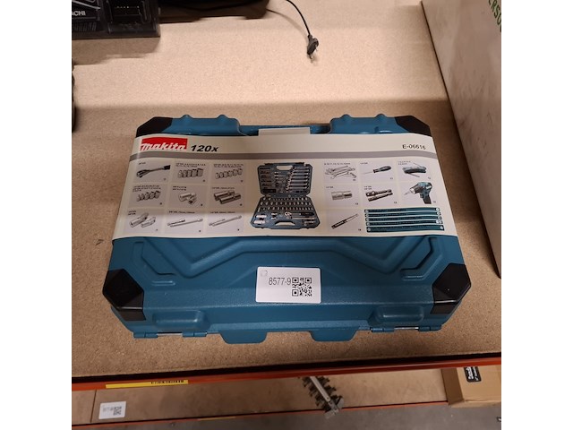 Gereedschaps koffer 120 delig, makita, e-06616, blauw - afbeelding 5 van  5