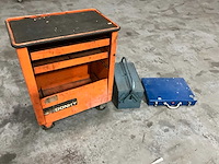Gereedschapskar + koffers - afbeelding 1 van  2