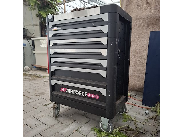 Gereedschapskar met inhoud, airforce jet - afbeelding 12 van  27