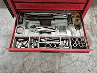 Gereedschapskar met inhoud en zuignappen, o.a tengtools - afbeelding 2 van  16