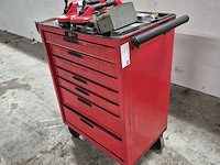 Gereedschapskar met inhoud en zuignappen, o.a tengtools - afbeelding 10 van  16