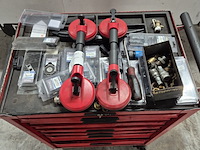 Gereedschapskar met inhoud en zuignappen, o.a tengtools - afbeelding 11 van  16