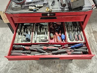 Gereedschapskar met inhoud en zuignappen, o.a tengtools - afbeelding 15 van  16