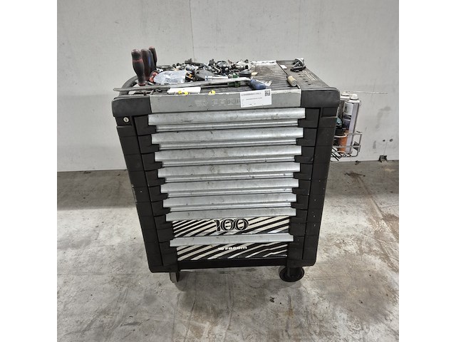 Gereedschapskar met inhoud, facom, 100 - afbeelding 1 van  12